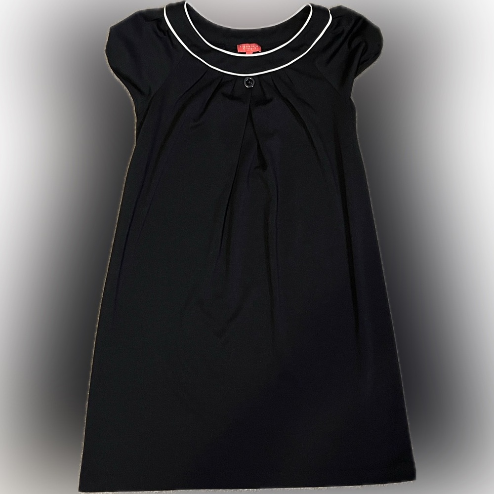 Signature by Sangria Mod Style Black Dress size L